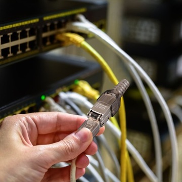 Обжимной разъем для конца кабеля Ethernet Cat 8