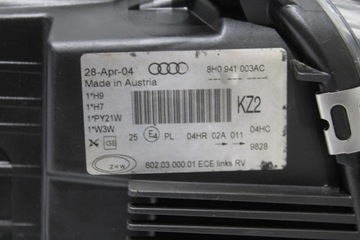 AUDI A4 B6 8H0 CABRIO SVĚTLO PŘEDNÍ LEVÝ JEHLA EVROPA