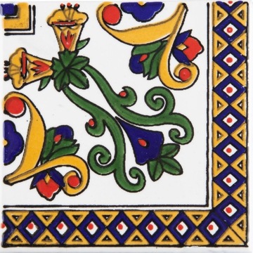 Ceramiczna płytka ścienna 10x10 cm do obramowanie lustra - Rabia Korner