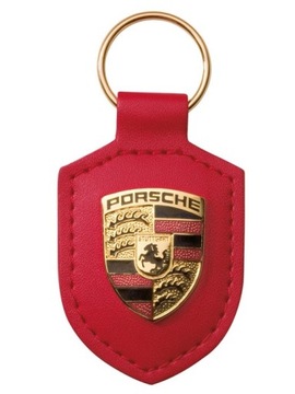 BRELOK Z GODŁEM PORSCHE CZERWONY
