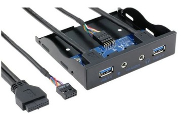 Передняя панель Передняя панель 2 порта USB3.0 + 2 аудиоразъема 20 контактов, 3,5 дюйма
