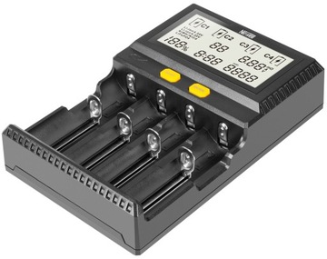Интеллектуальное зарядное устройство для литий-ионных аккумуляторов Newell C4 18650 AA AAA