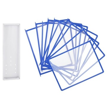 НАСТЕННОЕ КРЕПЛЕНИЕ + ИНФОРМАЦИОННЫЕ РАМКИ СИНИЕ 10