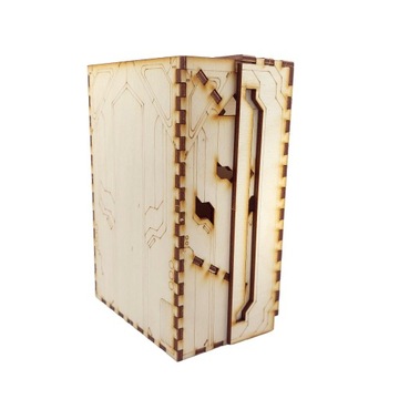 DICE TOWER НАВЕСНАЯ КИБЕРПАНКОВАЯ ДЕРЕВЯННАЯ DICE TOWER 15 СМ