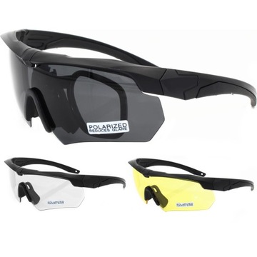 ПОЛЯРИЗОВАННЫЕ СОЛНЦЕЗАЩИТНЫЕ ОЧКИ ВОЕННЫЕ ТАКТИЧЕСКИЕ ОЧКИ 3 ВИЗОРА