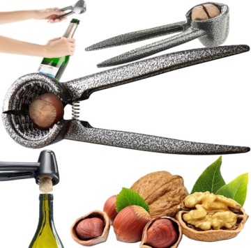 DZIADEK DO ORZECHÓW OTWIERACZ DO BUTELEK WINA MOCNY SOLIDNY METALOWY