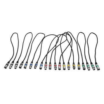 KABLE DMX 10 X 1 M, POŁĄCZENIA SYGNAŁU DMX, STEROWANIE ŚWIATŁEM DMX