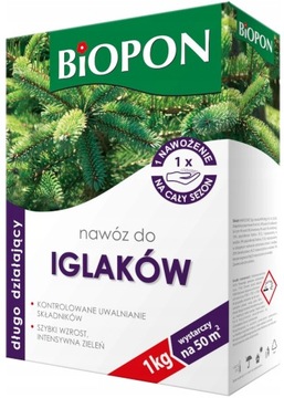 BIOPON Nawóz do Iglaków Długodziałający 1kg