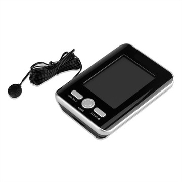 BALDR LCD Cyfrowy termometr Zegar Wewnętrzny