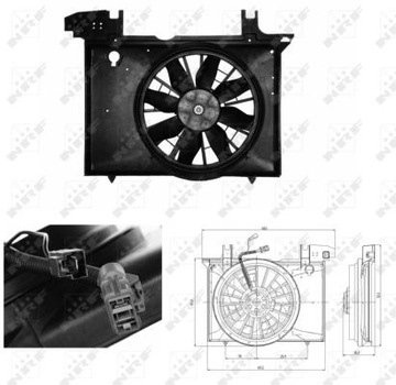 VENTILÁTOR CHLADIČŮ 47703 NRF VOLVO C70 S70 I