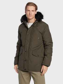 PARKA KHAKI PVU BS1__M BRAVE SOUL KURTKA