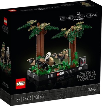 LEGO STAR WARS 75353 Diorama Pościg na ścigaczu pr
