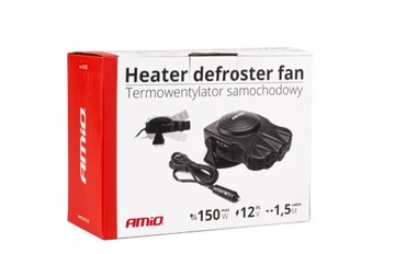 Termowentylator dmuchawa grzejnik samochodowy 12V 150W AMIO-02385
