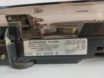 Полуавтоматический проигрыватель PIONEER PL-480 Япония