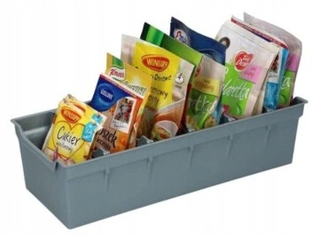 Organizer na przyprawy Primpol 30x13,4x8 cm szary