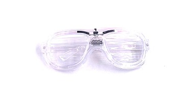 ŚWIECĄCE Okulary ŻALUZJE led impreza kolory