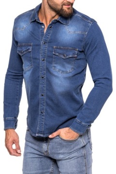 МУЖСКАЯ ДЖИНСОВАЯ РУБАШКА - STANLEY JEANS No3 - 4XL