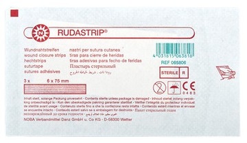 Полосы для закрытия ран RUDASTRIP 6мм x 75мм 3 шт.