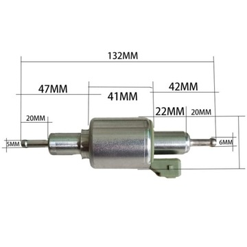POMPA PALIWA DIESEL INLINE ELEKTRYCZNA 12V 28ML