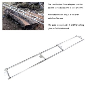 System prowadnic młyna szynowego o długości 9 stóp i długości 2,7 m. 4 zestaw poprzeczek. Młyn łańcuchowy ze stopu aluminium