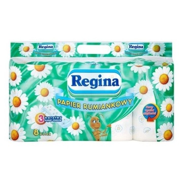 REGINA PAPIER TOALETOWY RUMIANKOWY 3W 8 ROLEK