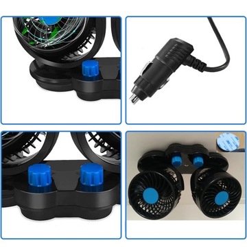 ВЕНТИЛЯТОР ОХЛАЖДЕНИЯ ЭЛЕКТРОМОБИЛЯ 12 В, ДВОЙНОЙ ВРАЩАЮЩИЙСЯ ВЕНТИЛЯТОР