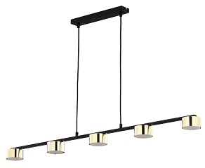 DALLAS GOLD/BLACK LAMPA WISZĄCA 5 PŁ 6092