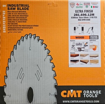 Tarcza CMT do cięcia HM 300x30 Z=96 281.696.12M CHROMOWANA