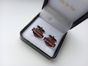 Запонки для рубашки Harley Davidson Motorcycles в эксклюзивном футляре