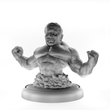 FIGURKA RPG POTWORY SIŁACZ PAPIEŻ SZARY 50 MM