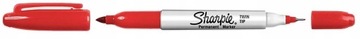 Marker dwustronny permanentny czerwony Sharpie