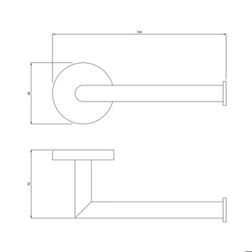 МОДЕРН ПРОЕКТ Вешалка для бумаги - графит