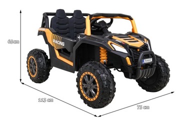 BUGGY UTV 2000M duży mocny 2 osobowy samochód na akumulator na pilota