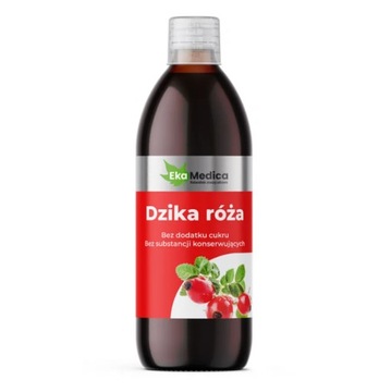EKAMEDICA sok z dzikiej róży 100% witamina C pasteryzowany 500 ml