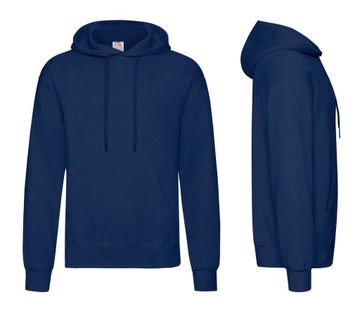 FRUIT OF THE LOOM BLUZA z KAPTUREM Hooded Navy M