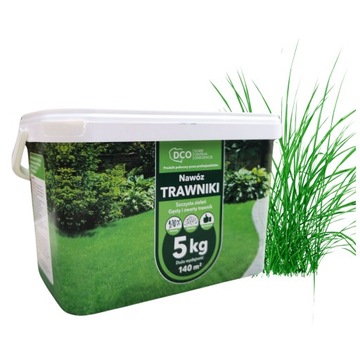 NAWÓZ DO TRAWY 5KG TRAWNIKA GĘSTY I ZWARTY TRWANIK gotowy do użycia wiadro