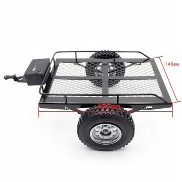 Metalowa przyczepa do 1/10 RC Traxxas AXIAL SCX10