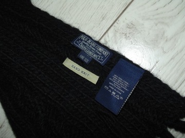 RALPH LAUREN SZALIK SZAL HAND KNIT 68% WEŁNA 32% WEŁNA ALPAKA