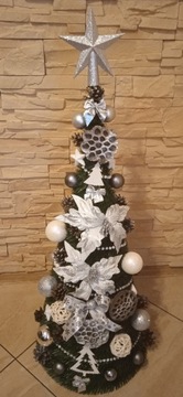 Курс рождественская елка со светодиодной украшением с лентой 170 см