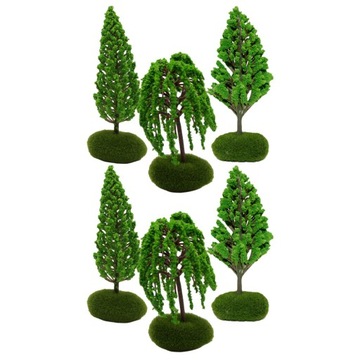 Модели деревьев Mini Street, модели деревьев, 6 шт.