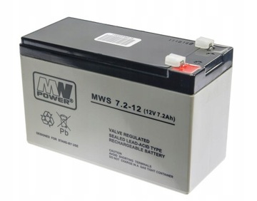 НЕОБСЛУЖИВАЕМЫЙ ИБП АККУМУЛЯТОР 12В 7,2Ач (размеры 7Ач, 7,5Ач, 9Ач, 10Ач)