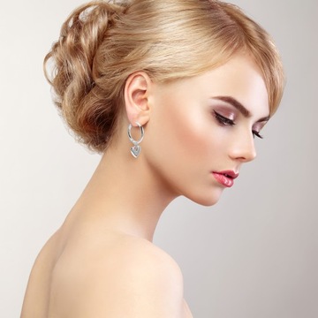 УНИКАЛЬНЫЕ ЖЕНСКИЕ СЕРЬГИ-КУЛОНЫ СЕРДЦЕ