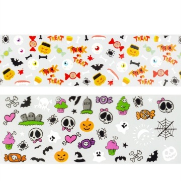 10 НАБОР ТРАНСФЕРНОЙ ФОЛЬГИ «Призраки Хэллоуина» БУ!
