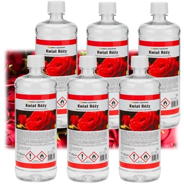 Ароматизированное биотопливо 6 л цветок розы для биокамина