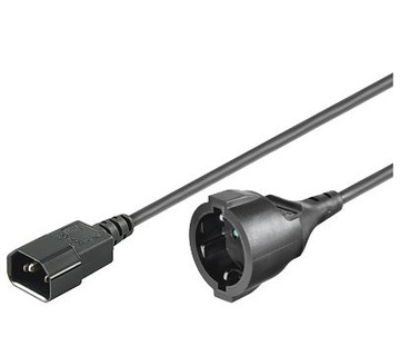 MicroConnect Extension Cord C14 - Schuko Female