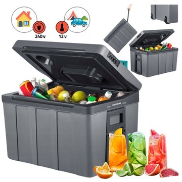 LODÓWKA do SAMOCHODU TURYSTYCZNA SAMOCHODOWA 12V/230V USB 50L POJEMNA