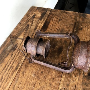 Stara lampa naftowa górnicza JUPITER 1 industrial PRL