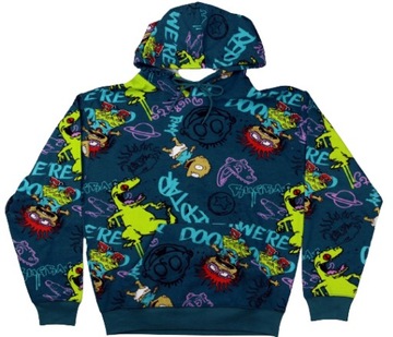 Bluza męska młodzieżowa z kapturem Nickelodeon Rugrats Pełzaki r. M