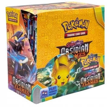 360 kart POKEMON MEGA ZESTAW BOX - SASZETKI 36 SZTUK OBSIDIAN FLAMES