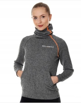 Termoaktywna bluza damska BRUBECK FUSION szary S